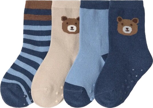 Lindex 4 Pack Ankle Socks Navy 19/21