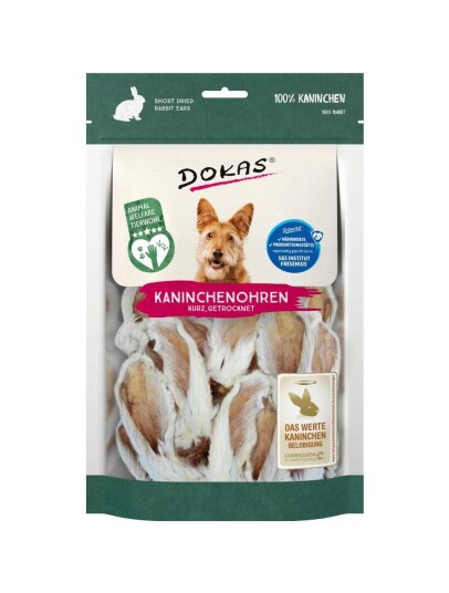 Dokas Dried Rabbit Ears 100Gr Dokas Dried Rabbit Ears 100Gr