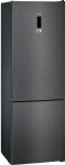 Siemens iQ300 Kombiskap med Bunnfryser 438L Svart Rustfritt Stål Siemens iQ300 Kombiskap med Bunnfryser 438L Svart Rustfritt Stål