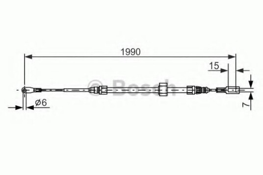 Bremsewire BOSCH 1 987 477 854