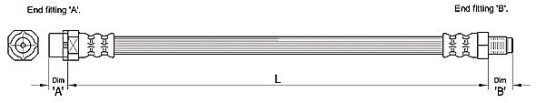 Bremseslange METZGER 4110272
