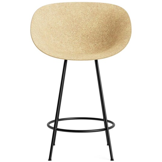 Normann Copenhagen Mat Barstol Lenestol 65 cm Hemp / Sort Normann Copenhagen Mat Barstol Lenestol 65 cm Hemp / Sort