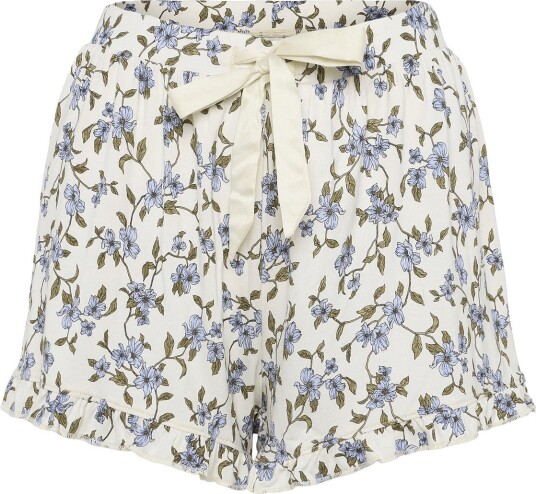 Hunkemöller Short Jersey Ruffle Print Cream XXL Hunkemöller Short Jersey Ruffle Print Cream XXL