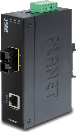 Planet Ift-802T Ip30 Slim Industriell Fast Ethernet Mediekonverter Sc Mm -40 Til 75°C Planet Ift-802T Ip30 Slim Industriell Fast Ethernet Mediekonverter Sc Mm -40 Til 75°C