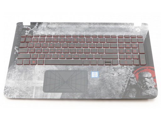 Hp 836099-041, Kabinett + Tastatur, Tysk, Bakgrunnsbelyst Tastatur, Hp, Star Wars Edition 15 Hp 836099-041, Kabinett + Tastatur, Tysk, Bakgrunnsbelyst Tastatur, Hp, Star Wars Edition 15