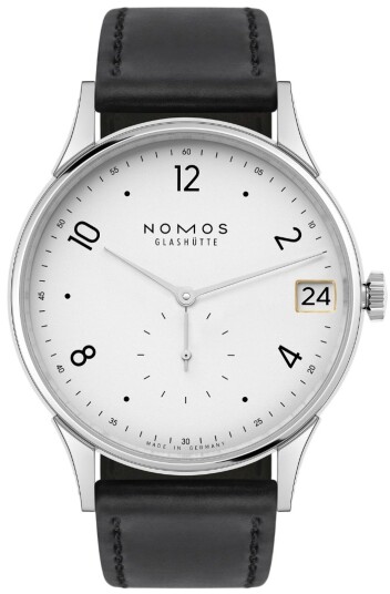 Nomos Glashütte Herreklokke N 1250 Minimatik Sølvfarget/Lær Ø39.5 Nomos Glashütte Herreklokke N 1250 Minimatik Sølvfarget/Lær Ø39.5