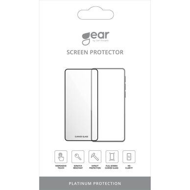 Gear Herdet 3D Full Cover Skjermbeskytter Svart for Samsung S22/S23 5G