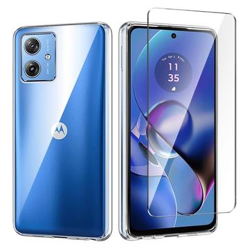 Saii Motorola Moto G64 2 i 1 TPU deksel / Beskyttelsesglass