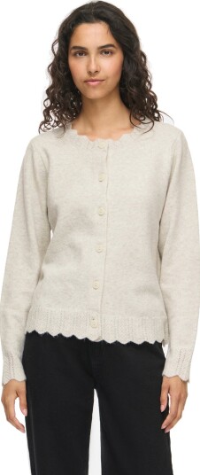 Vila Vinikolina L/S O Neck Knit Cardigan Noos Cream XS