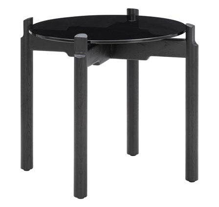 Wendelbo Notch Rundt Sidebord Liten Sort