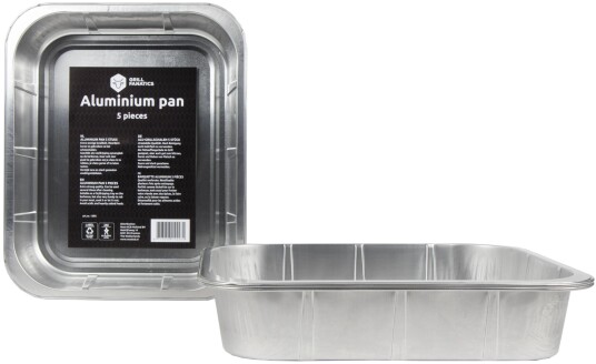 BBQ Aluminium Pan 5 pc Grill Fanatics 32 x 26 x 7 cm