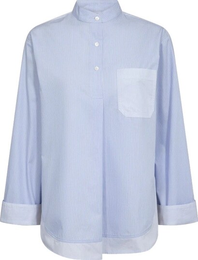 MOS MOSH Mmbronwyn Stripe Shirt Blue L