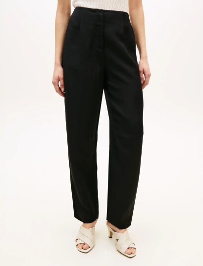 Tommy Hilfiger Linen/Vis Barrel Pant Black 40