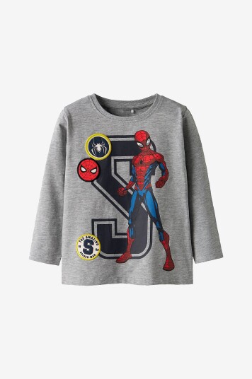 Name It T skjorte nmmDeep Spider LS Grå