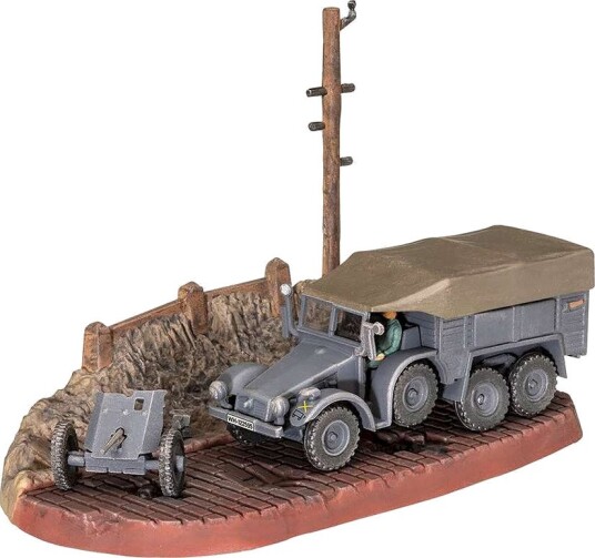 Revell 63344 Krupp Protze KFZ 69 Med 37 Cm Pak Byggesett 1:76