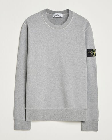 Stone Island Garment Dyed Fleece Sweatshirt Grey Melange Stone Island Garment Dyed Fleece Sweatshirt Grey Melange