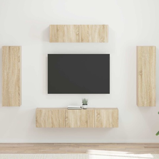 TV skap 5 pcs Sonoma eik TV skap 5 pcs Sonoma eik