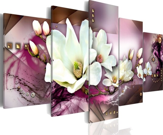 Bilde Magnetic Abstraction With An Orchid 200x100 Artgeist sp. z o. o.