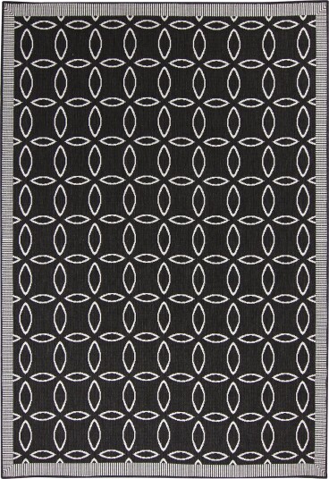 Innendørs/Utendørs tepper   Dewey svart Størrelse: 140 x 200 cm