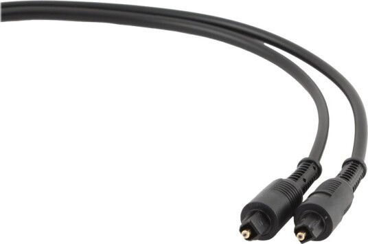 Gembird Digital Audiokabel Optisk Toslink Hann Til Toslink Hann 1 M Fiberoptisk Svart