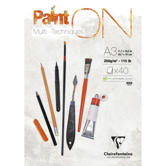Clairefontaine Paint'ON Multi-Techniques A3