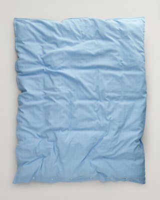 Pinstripe enkeltdyne SHADE BLUE 140X220