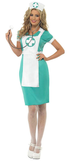 Smiffys Scrubs Sykepleier Karnevalkostyme Medium Smiffys Scrubs Sykepleier Karnevalkostyme Medium