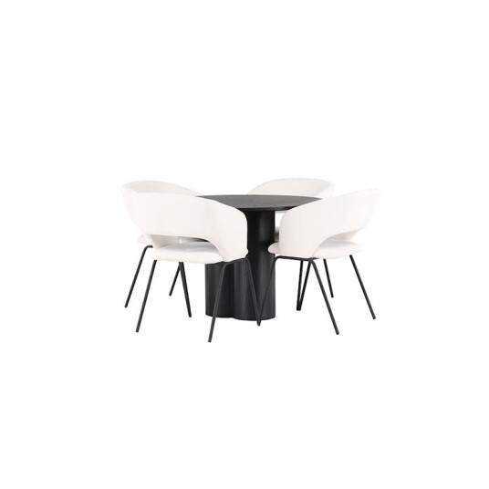 Venture Home Spisegruppe Venture Home Olivia Ø110 cm med 4 stk Day Stoler GR23828