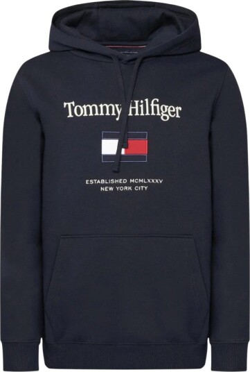 Tommy Hilfiger Tommy Embro Flag Hoodie - Navy - M Tommy Hilfiger Tommy Embro Flag Hoodie - Navy - M