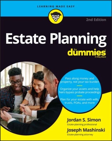 Estate Planning For Dummies Av Jordan S. (Venture West Group) Simon, Joseph Mashinski