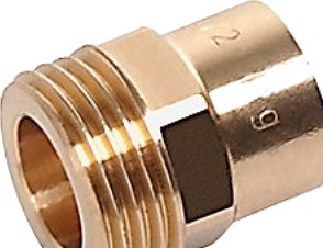 Overg.Nippel 3/4 22 Mm Rørgevind Nippel Og Glat Ende