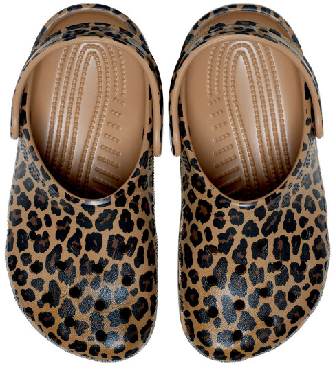 Crocs Sepia/Leopard Classic Animal Clog 38 39