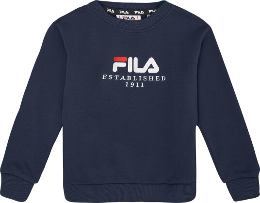 Fila Collegegenser Benna Black Iris m. Logo Fila 5 6 år 110 116 Collegegenser Blå