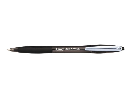 Bic Atlantis Soft - Kulepenn - Svart - Oljebasert Blekk - 1 Mm - Medium - Retraktil (1 Stk.)