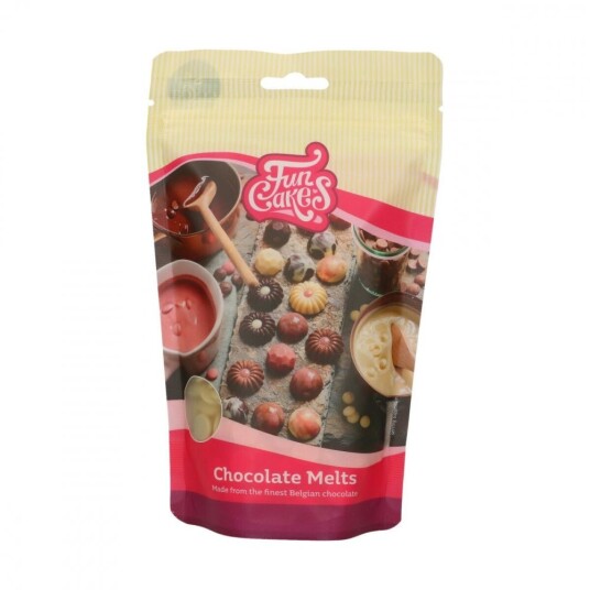 Funcakes Sjokolade Melts Hvit Sjokolade 350g Funcakes Sjokolade Melts Hvit Sjokolade 350g