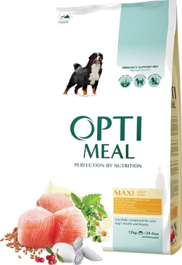 Optimeal Tørrfôr til Hund Adult & Senior Maxi 20 kg med Kylling og Leddstøtte