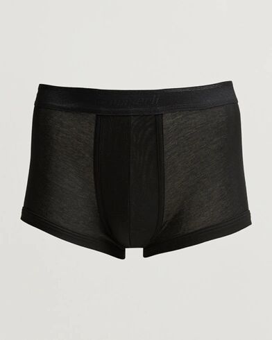 Zimmerli of Switzerland Mercerized Cotton Boxer Briefs Black Zimmerli of Switzerland Mercerized Cotton Boxer Briefs Black