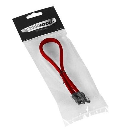 Cablemod SATA-kabel 30 cm Rød - Hunn til Hunn