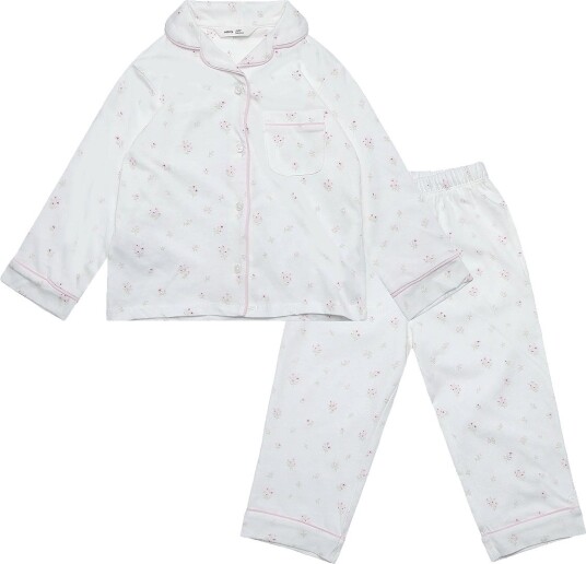 Mango Floral Print Pyjama Set NATURAL WHITE 98