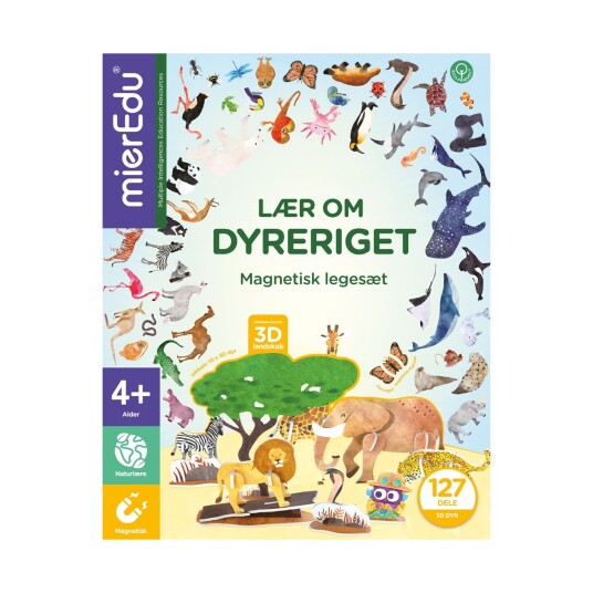 mierEdu Magnetic Learning Box All About Animals Danish ME093D