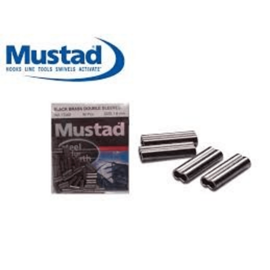 Mustad Black Brass Double sleeves 1,9 mm 20 stk