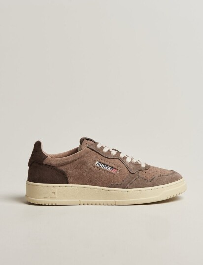 Autry Medalist Low Suede Mix Sneaker Brown/Grey/Beige Autry Medalist Low Suede Mix Sneaker Brown/Grey/Beige