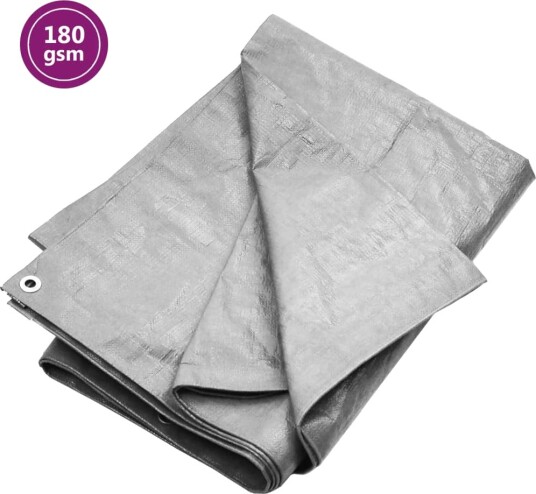 Presenning 180 g/m² 8x12 m grå HDPE