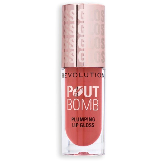 Makeup Revolution Pout Bomb Plumping Gloss Melba Warm Peach 4,6ml