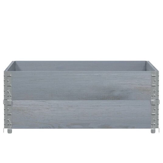  Pallekarmer 2 stk grå 100x100 cm heltre furu