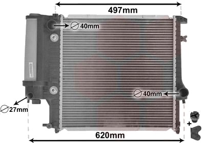 VAN WEZEL 06002125 Radiator motorkjøling VAN WEZEL 06002125 Radiator motorkjøling