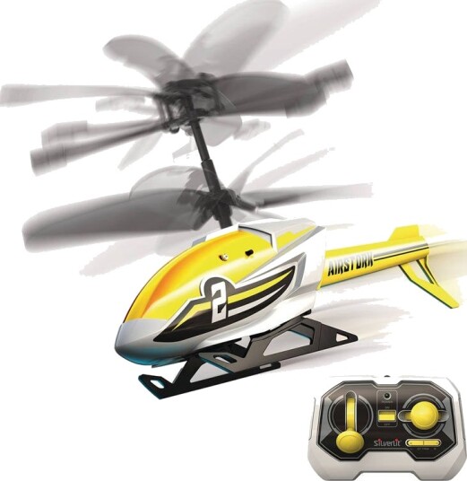Silverlit Flybotic Air Stork RC Helikopter med Koaksial Rotor - Blå/Gul