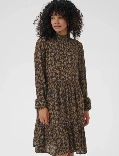 Kaffe Karikka Amber Dress Brown 42 Kaffe Karikka Amber Dress Brown 42
