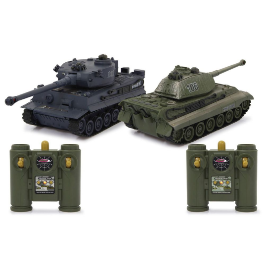 RC Tank Battle Set Tiger 1:28 2,4GHz Jamara fjernkontrollleketøy 403635 RC Tank Battle Set Tiger 1:28 2,4GHz Jamara fjernkontrollleketøy 403635