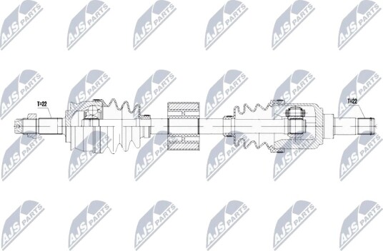 Nty Drivaksel NTY NPW FT 069